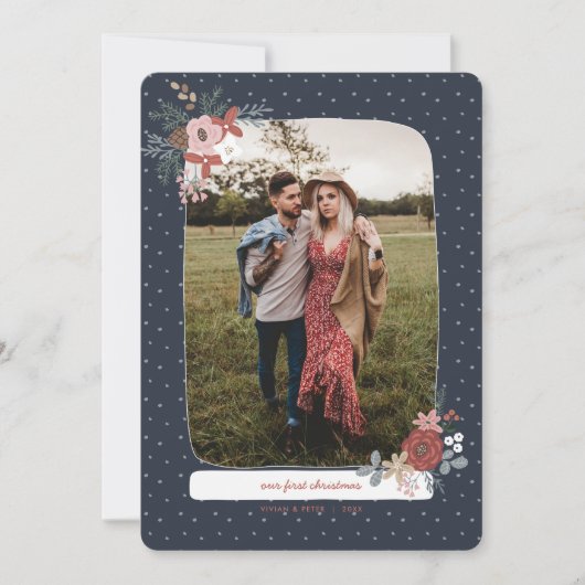 Scandinavische Eerste Kerstfeestdag in de winter Feestdagenkaart (Voorkant)