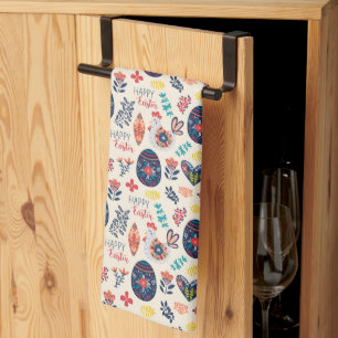 Scandinavische Eieren Kuikens Bloementuin Pasen Theedoek