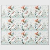 Scandinavische elegantie spiritueel kerstengel cadeaupapier (Vlak)