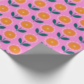 Scandinavische esthetische valpatronen in roze cadeaupapier (Hoek)