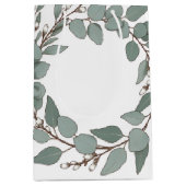 Scandinavische Eucalyptus Pasen Geschenkentas Medium Cadeauzakje (Voorkant)