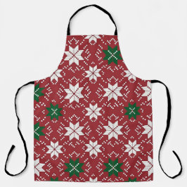 Scandinavische Fair Isle Kersteditie 1 Schort