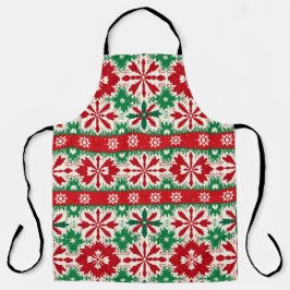 Scandinavische Fair Isle Kersteditie 2 Schort