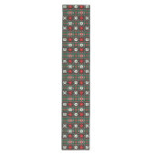 Scandinavische Fair Isle Kersteditie 3 Medium Tafelloper (Voorkant)