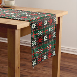 Scandinavische Fair Isle Kersteditie 3 Medium Tafelloper