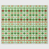 Scandinavische Fair Isle Kersteditie 4 Cadeaupapier (Vlak)