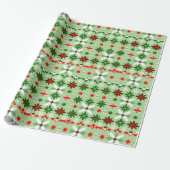 Scandinavische Fair Isle Kersteditie 4 Cadeaupapier (Uitgerold)