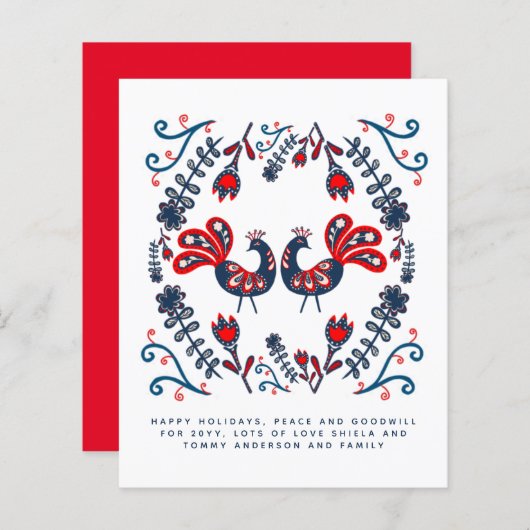 Scandinavische Feestdagen jaarbrief (Voorkant / Achterkant)