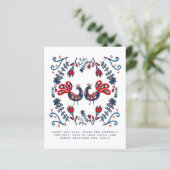 Scandinavische Feestdagen jaarbrief (Staand voorkant)