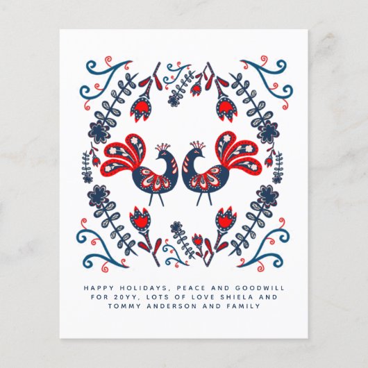 Scandinavische Feestdagen jaarbrief (Voorkant)