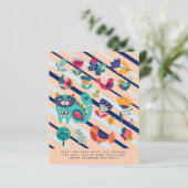 Scandinavische Feestdagen jaarbrief (Staand voorkant)