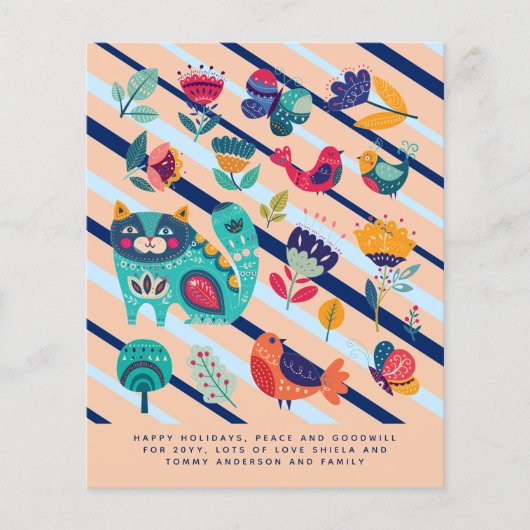 Scandinavische Feestdagen jaarbrief (Voorkant)