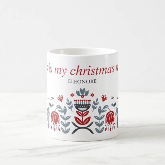 Scandinavische Feestdagen voor kerstmis Koffiemok (Center)