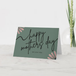 Scandinavische Floral Printable Moederdag Kaart