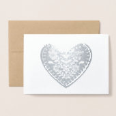 Scandinavische Folie Kaarten (Voorkant met envelop)