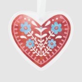 Scandinavische Folk Art AcrylOrnament Ornament (achterkant)