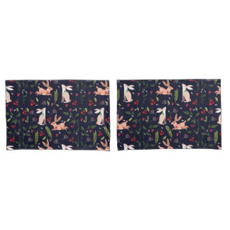 Scandinavische Folk Art Bunnies Kussensloop