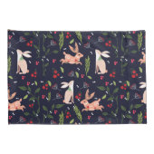 Scandinavische Folk Art Bunnies Kussensloop (Achterkant-Rechts)