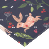 Scandinavische Folk Art Bunnies Tafelkleed (Gekanteld)