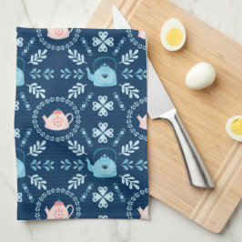 Scandinavische Folk art Hygge kerstcozy teapot Theedoek