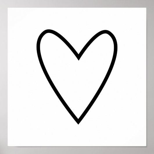 Scandinavische Folk Art Minimalist Illustration Poster (Voorkant)