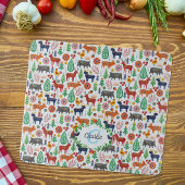 Scandinavische Folk Art Monogram Patroon Boho Mode Snijplank