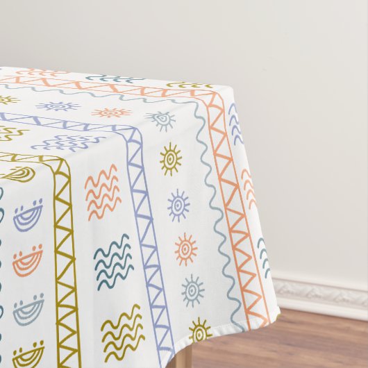 Scandinavische Folk Art Patroon Tafelkleed (Voorbeeld)