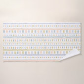 Scandinavische Folk Art Pattern Keuken Handdoek (Badhanddoek)