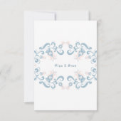 Scandinavische Folk Art RSVP-kaart RSVP Kaartje (Achterkant)