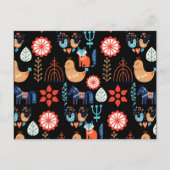 Scandinavische Folk Art Scandinavische minimalisti Briefkaart (Voorkant)