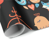 Scandinavische Folk Art Scandinavische minimalisti Cadeaupapier (Rol Hoek)