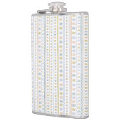 Scandinavische Folk Art Sun & Wave Pattern Flask Heupfles (Links)