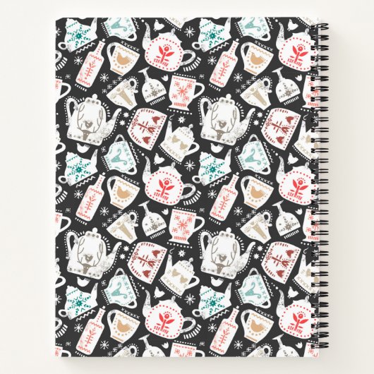 Scandinavische folk Art-tafelgerei - Aangepast rec Notitieboek (Achterkant)