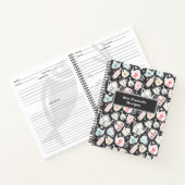 Scandinavische folk Art-tafelgerei - Aangepast rec Notitieboek (Binnen)