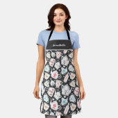 Scandinavische Folk Art-tafelgerei op maat Schort (Gedragen)