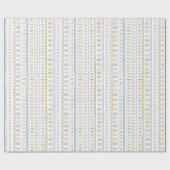 Scandinavische Folk Art Wrapping Paper Cadeaupapier (Vlak)