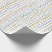 Scandinavische Folk Art Wrapping Paper Cadeaupapier (Hoek)