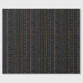 Scandinavische Folk Art Wrapping Paper Cadeaupapier (Vlak)