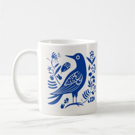 Scandinavische Folk Bird Coffee Mok