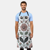 Scandinavische folk bloemen – gestileerde primrose schort (Gedragen)