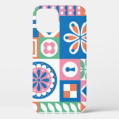 Scandinavische folk bloemig Abstract patroon Case-Mate iPhone Case (Achterkant)