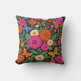 Scandinavische Folk Dahlia Worpkussen Kussen