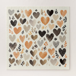 Scandinavische folk hart puzzel