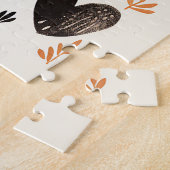 Scandinavische folk hart puzzel legpuzzel (Zijkant)