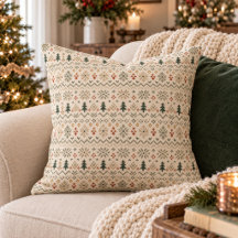 Scandinavische Folk Kerstbomen Bloemen