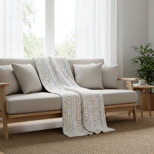 Scandinavische folk patroon Gezellige Gooi Deken