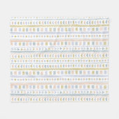 Scandinavische Folk Pattern Knusse Worpdeken Fleece Deken (Voorkant (Horizontaal))