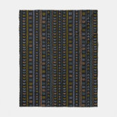 Scandinavische Folk Pattern Knusse Worpdeken Fleece Deken (Voorkant)