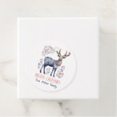 Scandinavische folk rendier kerstfeest benodigdhed bedankjes labels (In situ)