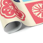 Scandinavische folkkunst naadloos  patroon met cadeaupapier (Rol Hoek)